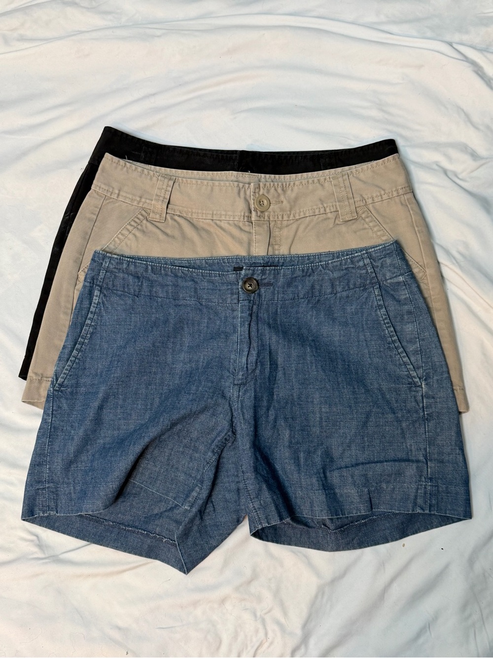 Three-Pack Womens Shorts Set — Blue banana, republic, Khaki & Black Calvin Klein